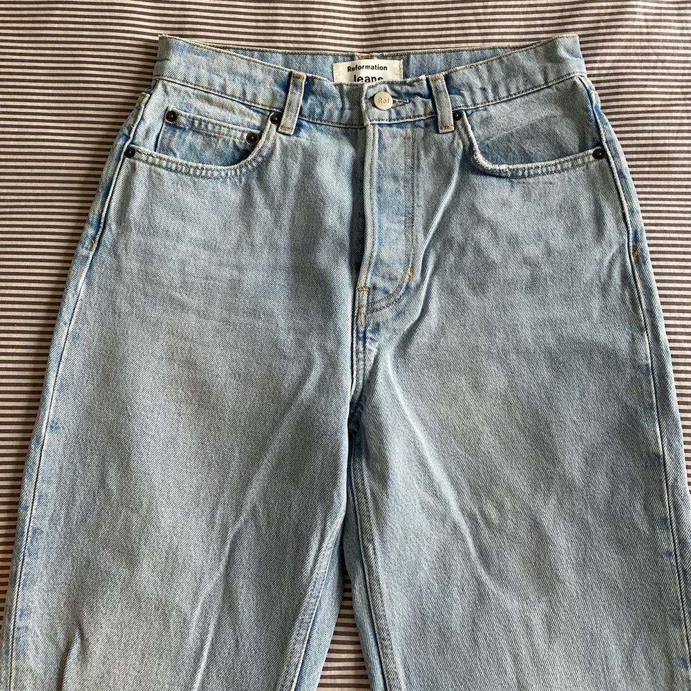 Cynthia High Rise Straight Cropped Jeans from Reformation - Picture 4 of 6